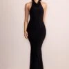 Safiya | Black Cowl Neck Low Back Twist Strap Detail Maxi Dress -ENY Clothing Shop CL128182 SafiyaBlackCowlNeckLowBackTwistStrapDetailMaxiDress3