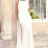 Patty | White High Neck Sleeveless Maxi Dress -ENY Clothing Shop CL129249 Campaign