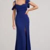 Merlot | Navy Asymmetric Draped Split Maxi Dress -ENY Clothing Shop WB BR CL129420015 MerlotNavyAsymmetricDrapedSplitMaxiDress1