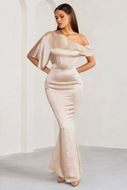 Liberty | Champagne Asymmetric Draped Maxi Dress 11 Liberty | Champagne Asymmetric Draped Maxi Dress -ENY Clothing Shop WB CC BR CL128275059 LibertyChampagneAsymmetricDrapedMaxiDress1