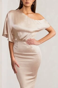 Liberty | Champagne Asymmetric Draped Maxi Dress 9 Liberty | Champagne Asymmetric Draped Maxi Dress -ENY Clothing Shop WB CC BR CL128275059 LibertyChampagneAsymmetricDrapedMaxiDress3