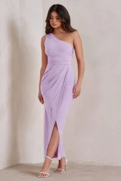 Athena | Lilac One Shoulder Maxi Dress -ENY Clothing Shop WB CC CL126145 AthenaLilacOneShoulderMaxiDress2