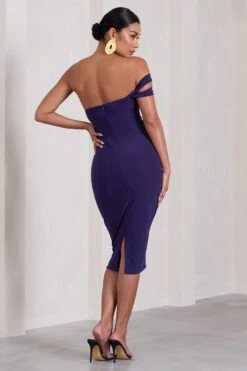 ENY Clothing Shop -ENY Clothing Shop WB CC CL129817104 EvianaPurpleBodyconSleevelessTwistMaternityMidiDress5