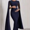 Divine Timing | Navy Maternity Maxi Dress With Cape Sleeves 1 Divine Timing | Navy Maternity Maxi Dress With Cape Sleeves -ENY Clothing Shop WB CC CL129886015 DivineTimingNavyMaternityMaxiDressWithCapeSleeves2