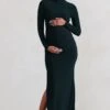 Alejandra | Black Maternity Long Sleeve High Neck Maxi Dress -ENY Clothing Shop WB CC HR CL129402 AlejandraBlackMaternityLongSleeveHighNeckMaxiDress0