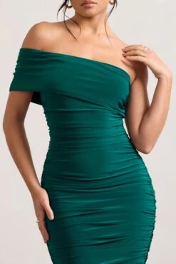 Remember Me | Bottle Green One Shoulder Midi Dress 8 Remember Me | Bottle Green One Shoulder Midi Dress -ENY Clothing Shop WB CL124581047 RememberMe BottleGreenOneShoulderMidiDress6 fd2c1e47 8aed 4d0c 9355 11138072fe72