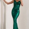 Galaxy Shimmer | Green Bias Cut Cowl Front Maxi Dress -ENY Clothing Shop WB CL124620047 GalaxyShimmerGreenBiasCutCowlFrontMaxiDress1