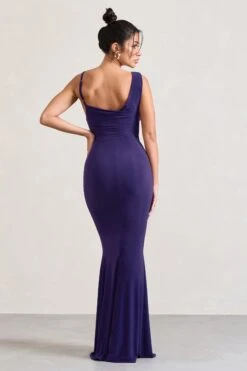 Phantasy | Purple Asymmetric Neckline Cowl Maxi Dress 8 Phantasy | Purple Asymmetric Neckline Cowl Maxi Dress -ENY Clothing Shop WB CL126730104 PhantasyPurpleAsymmetricNecklineCowlMaxiDress4