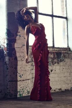 Run The World | Burgundy Sweetheart Neckline Ruffle Maxi Dress -ENY Clothing Shop WB CL127687069 RunTheWorldBurgundySweetheartNecklineRuffleMaxiDress HERO ec55f525 0e33 4199 b9d4 76dae3326c5a