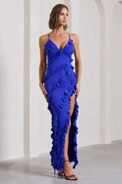 Run The World | Royal Blue Sweetheart Neckline Ruffle Maxi Dress -ENY Clothing Shop WB CL127687104 RunTheWorldRoyalBlueSweetheartNecklineRuffleMaxiDress9