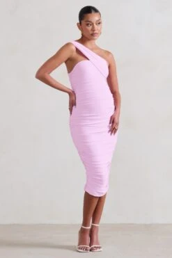 Contour | Lilac Maternity One Shoulder Bodycon Midi Dress -ENY Clothing Shop WB CL128470 ContourLilacMaternityOneShoulderBodyconMidiDress1