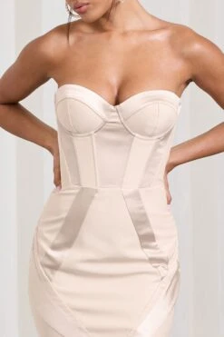 Custom | Champagne Satin Sweetheart Corset Fishtail Maxi Dress -ENY Clothing Shop WB CL128719059 CustomChampagneSatinSweetheartCorsetFishtailMaxiDress4