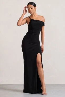 On Film | Black Asymmetric Strappy Split Maxi Dress -ENY Clothing Shop WB CL128889002 OnFilm BlackAsymmetricStrappySplitMaxiDress1 a0bc9119 851c 4500 b922 4c5108fedfb6