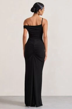 On Film | Black Asymmetric Strappy Split Maxi Dress -ENY Clothing Shop WB CL128889002 OnFilm BlackAsymmetricStrappySplitMaxiDress6 f0c0d1fa 8edc 4e72 9a79 87c12a3d4568