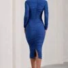 Elisabeth | Cobalt Blue V-Neck Long-Sleeved Midi Dress -ENY Clothing Shop WB CL128984071 Elisabeth CobaltBlueMeshV NeckLong SleevedMaxiDress7 216fbdae 25eb 4eba b729 d1b3dc11675a
