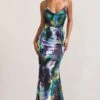 Lifetime | Watercolour Print Satin Cowl Neck Maxi Dress With Cross Back Detail -ENY Clothing Shop WB CL128986152 LifetimeWatercolourPrintSatinCowlNeckMaxiDressWithCrossBackDetail2 1da78ab1 0ab2 4b62 94d2 05f78f5d6a36