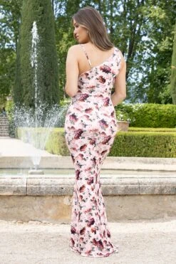 Phantasy | White Floral Maternity Cowl Neck Maxi Dress -ENY Clothing Shop WB CL129213136 PhantasyWhiteFloralMaternityCowlNeckMaxiDress3