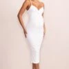 Nelly | White Maternity Cami Midi Dress With Twist Plunge -ENY Clothing Shop WB CL129224 NellyWhiteMaternityCamiMidiDresswithTwistPlunge1