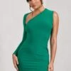 Siren | Green One Shoulder Bodycon Mini Dress -ENY Clothing Shop WB CL129344014 SirenGreenOneShoulderBodyconDress