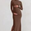 Alejandra | Brown Maternity Long Sleeve High Neck Maxi Dress -ENY Clothing Shop WB CL129402 AlejandraBrownMaternityLongSleeveHighNeckMaxiDress0 901b5c3f 8e6d 48bc b4dd 6ec9b61892e9
