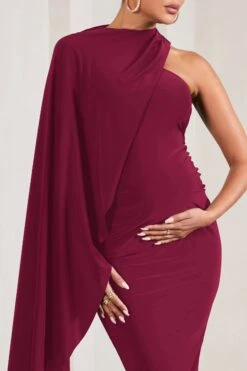 New Chapter | Berry Asymmetric Maternity Midi Dress With Cape 9 New Chapter | Berry Asymmetric Maternity Midi Dress With Cape -ENY Clothing Shop WB CL129583069 NewChapterBerryAsymmetricMaternityMidiDressWithCape5
