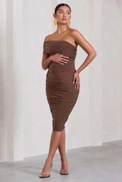 Remember Me | Chocolate Maternity One Shoulder Midi Dress 11 Remember Me | Chocolate Maternity One Shoulder Midi Dress -ENY Clothing Shop WB CL129664067 RememberMeChocolateMaternityOneShoulderMidiDress3