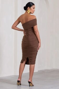 Remember Me | Chocolate Maternity One Shoulder Midi Dress 8 Remember Me | Chocolate Maternity One Shoulder Midi Dress -ENY Clothing Shop WB CL129664067 RememberMeChocolateMaternityOneShoulderMidiDress5