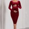 New Life | Berry Velvet Maternity Square Neck Ruched Midi Dress -ENY Clothing Shop WB CL129815037 NewLifeBerryVelvetMaternitySquareNeckRuchedMidiDress0 e53935e5 16bd 4e54 82e1 8c1881e792ec