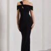 Captivating | Black Strappy Asymmetric Cut-Out Maxi Dress -ENY Clothing Shop WB CL130000002 CaptivatingBlackStrappyAsymmetricCut OutMaxiDress0