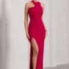 Nalani | Red Sleeveless Cut-Out Split Maxi Dress -ENY Clothing Shop WB CL130004004 NalaniRedSleevelessCut OutSplitMaxiDress2