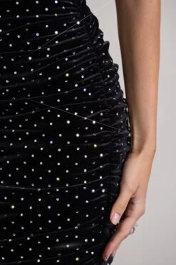 In A Daze | Black Bodycon Embellished Strapless Midi Dress -ENY Clothing Shop WB CL132014002 InADazeBlackBodyconEmbellishedStraplessMidiDress7 142f405d d002 4d2f a2e1 8a887dd1165f