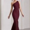Passion | Plum Asymmetric Cut-Out Fishtail Maxi Dress -ENY Clothing Shop WB CL133023101 PassionPlumAsymmetricCut OutFishtailMaxiDress5