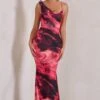 Phantasy | Pink Print Cowl Neck Maxi Dress -ENY Clothing Shop WB HR CL126730 PhantasyPinkPrintCowlNeckMaxiDress0