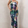 Phantasy | Watercolour Print Asymmetric Neckline Cowl Maxi Dress -ENY Clothing Shop WB HR CL126730 Phantasy WatercolourPrintAsymmetricNecklineCowlMaxiDress4