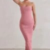 My Lady | Powder Pink Strapless Bodycon Ruched Mesh Maxi Dress 2 My Lady | Powder Pink Strapless Bodycon Ruched Mesh Maxi Dress -ENY Clothing Shop WB HR CL127347 MyLadyPowderPinkStraplessBodyconRuchedMeshMidiDress0