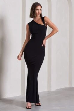 Behind The Scenes | Black Sleeveless Cut-Out Maxi Dress -ENY Clothing Shop WB HR CL129786002 BehindTheScenesBlackSleevelessCut OutMaxiDress3