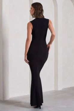 Behind The Scenes | Black Sleeveless Cut-Out Maxi Dress -ENY Clothing Shop WB HR CL129786002 BehindTheScenesBlackSleevelessCut OutMaxiDress9